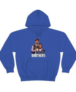 Big Blue Brothers ( Daniel Jones & Saquon Barkley ) Unisex Heavy Blend Hooded Sweatshirt