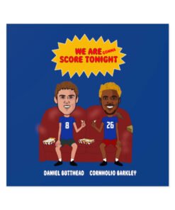 We Are Gonna Score ( Daniel Jones and Saquon Barkley) Square Stickers, IndoorOutdoor